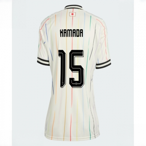 Japan Daichi Kamada #15 Soccer Jerseys Away Stadium Shirt for Women World Cup 2026 Short Sleeve