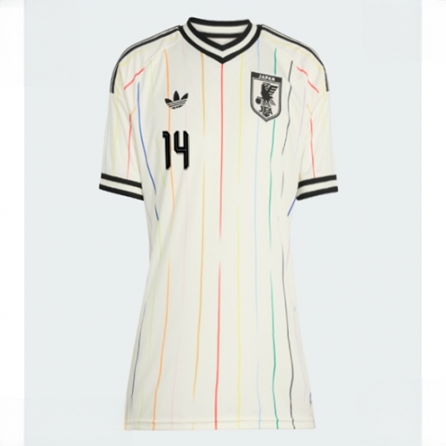 Japan Junya Ito #14 Soccer Jerseys Away Stadium Shirt for Women World Cup 2026 Short Sleeve - Image 2