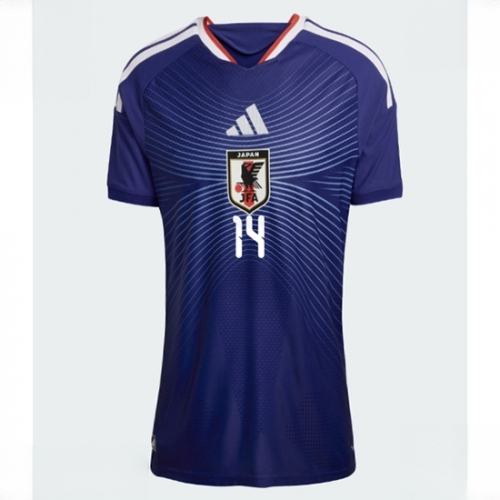 Japan Junya Ito #14 Soccer Jerseys Home Stadium Shirt for Women World Cup 2026 Short Sleeve - Image 2