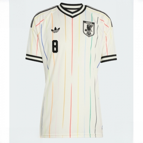 Japan Takumi Minamino #8 Soccer Jerseys Away Stadium Shirt for Women World Cup 2026 Short Sleeve - Image 2