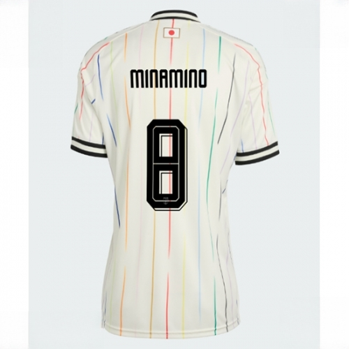 Japan Takumi Minamino #8 Soccer Jerseys Away Stadium Shirt for Women World Cup 2026 Short Sleeve