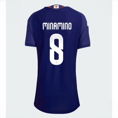 Japan Takumi Minamino #8 Soccer Jerseys Home Stadium Shirt for Women World Cup 2026 Short Sleeve