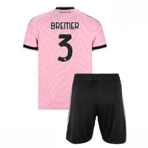 For Sale  Juventus Gleison Bremer #3 Cheap Away Stadium Kit for Kids 2026-27 Jersey Shorts Set