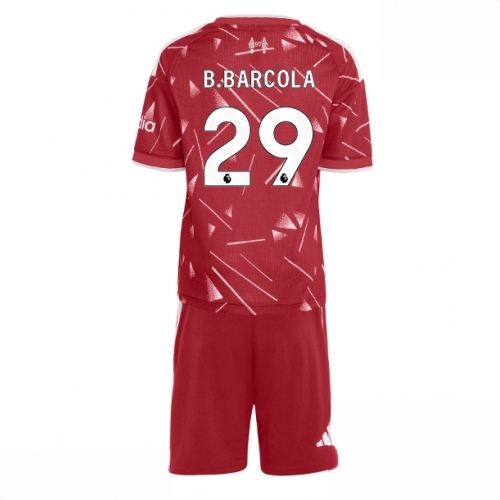 Buy Liverpool Bradley Barcola #29 Cheap Home Stadium Kit for Kids 2026-27 football kit set For Sale Liverpool Bradley Barcola #29 Cheap Home Stadium Kit for Kids 2026-27 football kit set