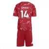 Buy Liverpool Federico Chiesa #14 Cheap Home Stadium Kit for Kids 2026-27 football kit set 3 For Sale Liverpool Federico Chiesa #14 Cheap Home Stadium Kit for Kids 2026-27 football kit set 3