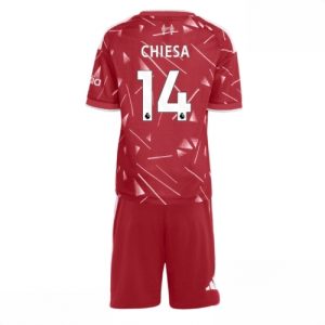 Buy Liverpool Federico Chiesa #14 Cheap Home Stadium Kit for Kids 2026-27 football kit set For Sale Liverpool Federico Chiesa #14 Cheap Home Stadium Kit for Kids 2026-27 football kit set