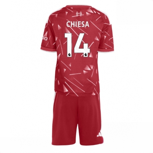 Buy Liverpool Federico Chiesa #14 Cheap Home Stadium Kit for Kids 2026-27 football kit set For Sale Liverpool Federico Chiesa #14 Cheap Home Stadium Kit for Kids 2026-27 football kit set