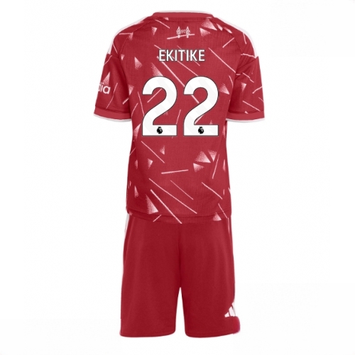Buy Liverpool Hugo Ekitike #22 Cheap Home Stadium Kit for Kids 2026-27 football kit set For Sale Liverpool Hugo Ekitike #22 Cheap Home Stadium Kit for Kids 2026-27 football kit set
