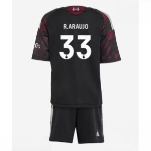 Buy Liverpool Ronald Araujo #33 Cheap Third Stadium Kit for Kids 2026-27 football kit set For Sale Liverpool Ronald Araujo #33 Cheap Third Stadium Kit for Kids 2026-27 football kit set