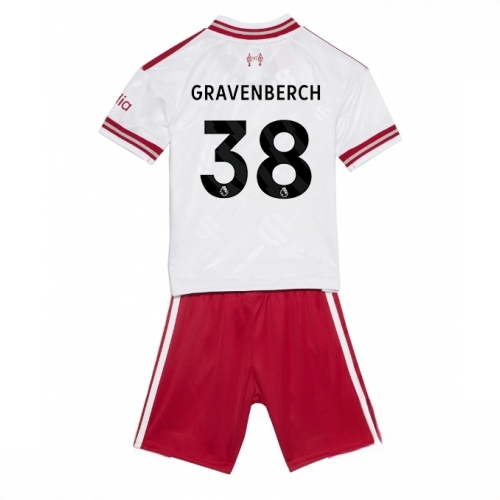 Buy Liverpool Ryan Gravenberch #38 Cheap Away Stadium Kit for Kids 2026-27 football kit set For Sale Liverpool Ryan Gravenberch #38 Cheap Away Stadium Kit for Kids 2026-27 football kit set
