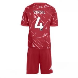 For Sale  Liverpool Virgil van Dijk #4 Cheap Home Stadium Kit for Kids 2026-27 football kit set