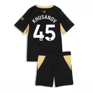 Buy Manchester City Abdukodir Khusanov #45 Cheap Away Stadium Kit for Kids 2026-27 football kit set For Sale Manchester City Abdukodir Khusanov #45 Cheap Away Stadium Kit for Kids 2026-27 football kit set