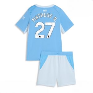 Buy Manchester City Matheus Nunes #27 Cheap Home Stadium Kit for Kids 2026-27 football kit set For Sale Manchester City Matheus Nunes #27 Cheap Home Stadium Kit for Kids 2026-27 football kit set