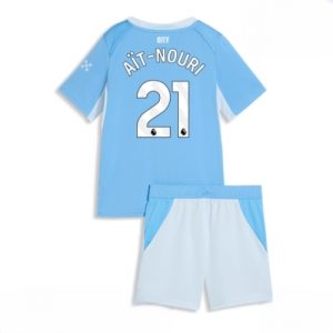 Buy Manchester City Rayan Ait-Nouri #21 Cheap Home Stadium Kit for Kids 2026-27 football kit set For Sale Manchester City Rayan Ait-Nouri #21 Cheap Home Stadium Kit for Kids 2026-27 football kit set