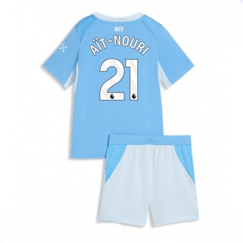 Buy Manchester City Rayan Ait-Nouri #21 Cheap Home Stadium Kit for Kids 2026-27 football kit set For Sale Manchester City Rayan Ait-Nouri #21 Cheap Home Stadium Kit for Kids 2026-27 football kit set