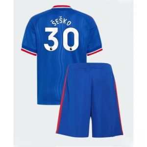 For Sale  Manchester United Benjamin Sesko #30 Cheap Football Kits set Away Stadium Kit Kids 2026-27