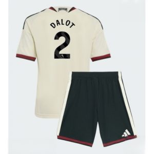 For Sale  Manchester United Diogo Dalot #2 Cheap Football Kits set Third Stadium Kit Kids 2026-27