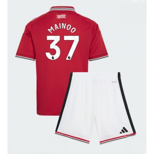 Buy Manchester United Kobbie Mainoo #37 Cheap Football Kits set Home Stadium Kit Kids 2026-27 For Sale Manchester United Kobbie Mainoo #37 Cheap Football Kits set Home Stadium Kit Kids 2026-27