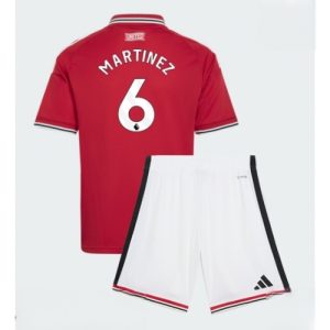 For Sale  Manchester United Lisandro Martinez #6 Cheap Football Kits set Home Stadium Kit Kids 2026-27