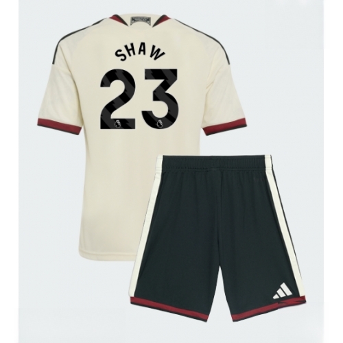 Buy Manchester United Luke Shaw #23 Cheap Football Kits set Third Stadium Kit Kids 2026-27 For Sale Manchester United Luke Shaw #23 Cheap Football Kits set Third Stadium Kit Kids 2026-27