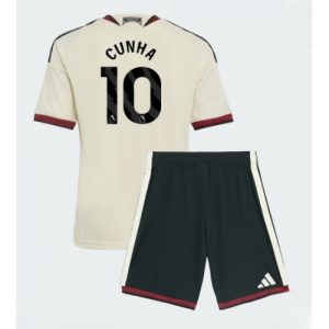 For Sale  Manchester United Matheus Cunha #10 Cheap Football Kits set Third Stadium Kit Kids 2026-27