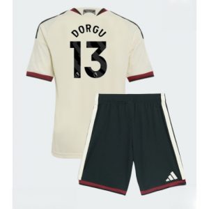 For Sale  Manchester United Patrick Dorgu #13 Cheap Football Kits set Third Stadium Kit Kids 2026-27