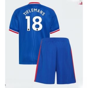For Sale  Manchester United Youri Tielemans #18 Cheap Football Kits set Away Stadium Kit Kids 2026-27