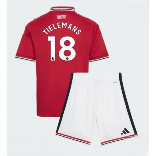 Buy Manchester United Youri Tielemans #18 Cheap Football Kits set Home Stadium Kit Kids 2026-27 For Sale Manchester United Youri Tielemans #18 Cheap Football Kits set Home Stadium Kit Kids 2026-27