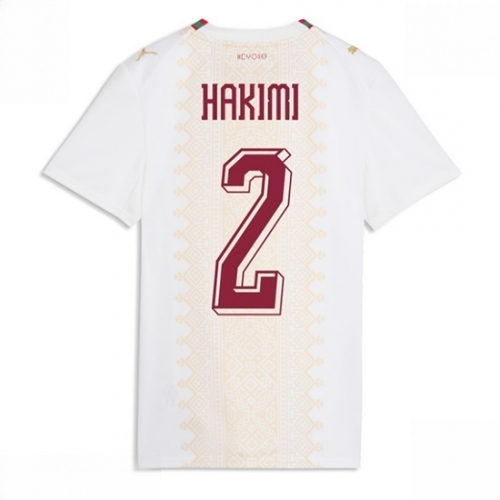Morocco Achraf Hakimi #2 Soccer Jerseys Away Stadium Shirt for Women World Cup 2026 Short Sleeve
