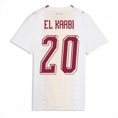 Morocco Ayoub El Kaabi #20 Soccer Jerseys Away Stadium Shirt for Women World Cup 2026 Short Sleeve