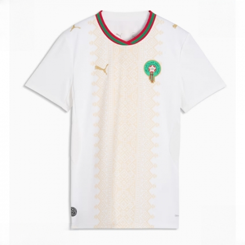 Morocco Soccer Jerseys Away Stadium Shirt for Women World Cup 2026 Short Sleeve