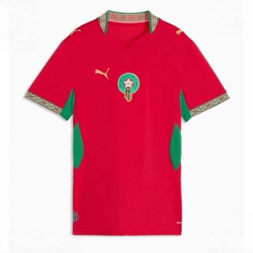 Morocco Soccer Jerseys Home Stadium Shirt for Women World Cup 2026 Short Sleeve