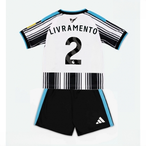 Buy Newcastle United Tino Livramento #2 Cheap Home Stadium Kit for Kids 2026-27 football kit set For Sale Newcastle United Tino Livramento #2 Cheap Home Stadium Kit for Kids 2026-27 football kit set