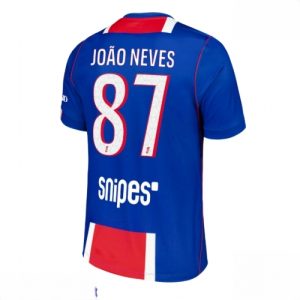 Buy Paris Saint-Germain PSG Joao Neves #87 Men Home Stadium Shirt 2026-27 Short Sleeve For Sale Paris Saint-Germain PSG Joao Neves #87 Men Home Stadium Shirt 2026-27 Short Sleeve