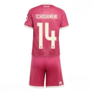 Buy Real Madrid Aurelien Tchouameni #14 Cheap Third Stadium Kit for Kids 2026-27 Soccer Jersey Kit For Sale Real Madrid Aurelien Tchouameni #14 Cheap Third Stadium Kit for Kids 2026-27 Soccer Jersey Kit