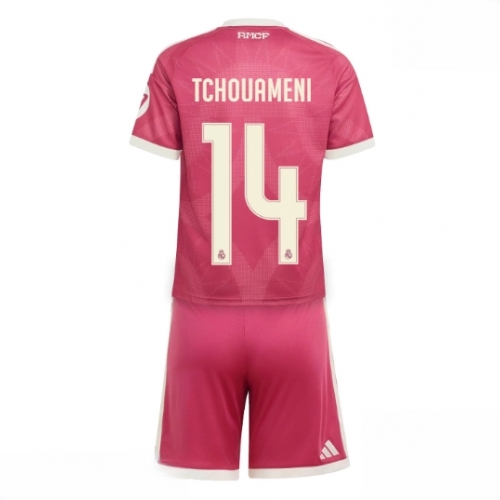 Buy Real Madrid Aurelien Tchouameni #14 Cheap Third Stadium Kit for Kids 2026-27 Soccer Jersey Kit For Sale Real Madrid Aurelien Tchouameni #14 Cheap Third Stadium Kit for Kids 2026-27 Soccer Jersey Kit