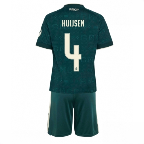 Buy Real Madrid Dean Huijsen #4 Cheap Away Stadium Kit for Kids 2026-27 Soccer Jersey Kit For Sale Real Madrid Dean Huijsen #4 Cheap Away Stadium Kit for Kids 2026-27 Soccer Jersey Kit