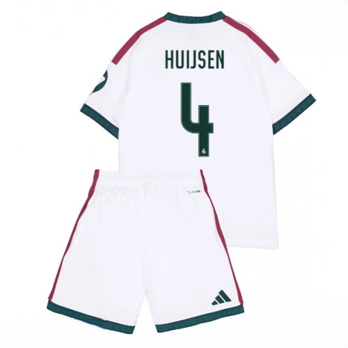Buy Real Madrid Dean Huijsen #4 Cheap Home Stadium Kit for Kids 2026-27 Soccer Jersey Kit For Sale Real Madrid Dean Huijsen #4 Cheap Home Stadium Kit for Kids 2026-27 Soccer Jersey Kit