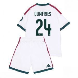 Buy Real Madrid Denzel Dumfries #24 Cheap Home Stadium Kit for Kids 2026-27 Soccer Jersey Kit For Sale Real Madrid Denzel Dumfries #24 Cheap Home Stadium Kit for Kids 2026-27 Soccer Jersey Kit
