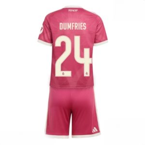 Buy Real Madrid Denzel Dumfries #24 Cheap Third Stadium Kit for Kids 2026-27 Soccer Jersey Kit For Sale Real Madrid Denzel Dumfries #24 Cheap Third Stadium Kit for Kids 2026-27 Soccer Jersey Kit