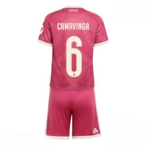 Buy Real Madrid Eduardo Camavinga #6 Cheap Third Stadium Kit for Kids 2026-27 Soccer Jersey Kit 146 For Sale Real Madrid Eduardo Camavinga #6 Cheap Third Stadium Kit for Kids 2026-27 Soccer Jersey Kit 146