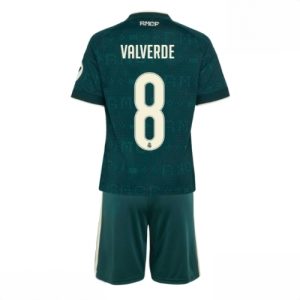 Buy Real Madrid Federico Valverde #8 Cheap Away Stadium Kit for Kids 2026-27 Soccer Jersey Kit For Sale Real Madrid Federico Valverde #8 Cheap Away Stadium Kit for Kids 2026-27 Soccer Jersey Kit