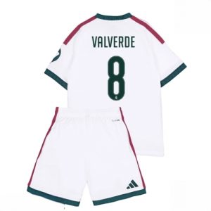 Buy Real Madrid Federico Valverde #8 Cheap Home Stadium Kit for Kids 2026-27 Soccer Jersey Kit For Sale Real Madrid Federico Valverde #8 Cheap Home Stadium Kit for Kids 2026-27 Soccer Jersey Kit