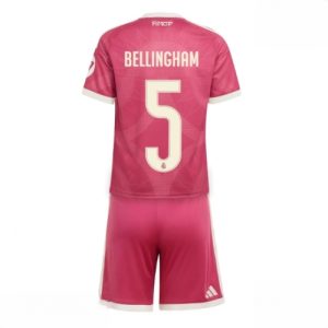 For Sale  Wholesale Real Madrid Jude Bellingham #5 Cheap Third Stadium Kit for Kids 2026-27 Jersey Shorts Set