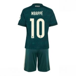 For Sale  Wholesale Real Madrid Kylian Mbappe #10 Cheap Away Stadium Kit for Kids 2026-27 Jersey Shorts Set 145