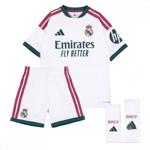 Buy Real Madrid Kylian Mbappe #10 Cheap Home Stadium Kit for Kids 2026-27 Jersey Shorts Set 2 For Sale Real Madrid Kylian Mbappe #10 Cheap Home Stadium Kit for Kids 2026-27 Jersey Shorts Set 2