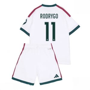 Buy Real Madrid Rodrygo Goes #11 Cheap Home Stadium Kit for Kids 2026-27 Soccer Jersey Kit For Sale Real Madrid Rodrygo Goes #11 Cheap Home Stadium Kit for Kids 2026-27 Soccer Jersey Kit