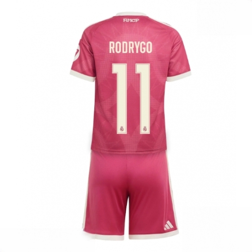 Buy Real Madrid Rodrygo Goes #11 Cheap Third Stadium Kit for Kids 2026-27 Soccer Jersey Kit For Sale Real Madrid Rodrygo Goes #11 Cheap Third Stadium Kit for Kids 2026-27 Soccer Jersey Kit