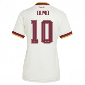 Spain Dani Olmo #10 UK Cheap​ Away Stadium Shirt for Women World Cup 2026 Short Sleeve