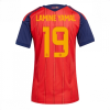Spain Lamine Yamal #19 UK Cheap​ Home Stadium Shirt for Women World Cup 2026 Short Sleeve